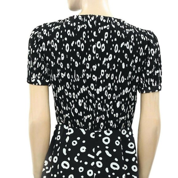 French Connection Doe Crepe Playsuit Dress Smocked Romper S US 6 - Picture 8 of 9